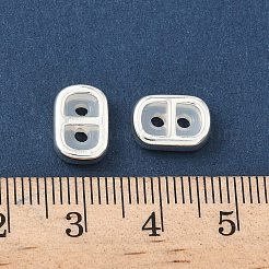 Brass Silicone Slide Charms&nbsp;KK-C099-06A-S