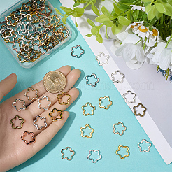 80Pcs 8 Styles Zinc Alloy Bead Frame&nbsp;FIND-SP0020-75