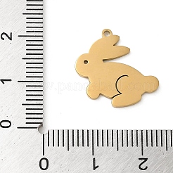 5Pcs 201 Stainless Steel Pendants&nbsp;STAS-B064-08G