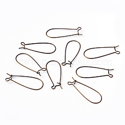 Brass Hoop Earrings Findings Kidney Ear Wires&nbsp;EC221-NFAB