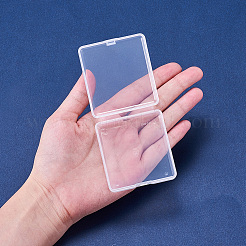 クリアプラスチックビーズ収納ケース  直方体の  透明  6.2x5.8x1.7cm  18個/セット&nbsp;CON-BC0004-61
