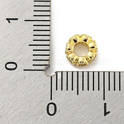 Brass Cubic Zirconia Spacer Beads&nbsp;KKB-L215-029A-LG