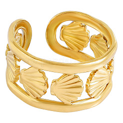 304 Stainless Steel Cuff Open Rings&nbsp;MJ7510-2