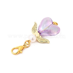Angel Transparent Acrylic Pendant Decorations&nbsp;HJEW-JM03459-02