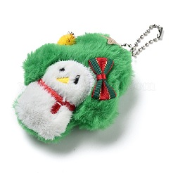 Christmas Theme Cloth Plush Doll Pendant Decorations&nbsp;HJEW-D030-01G