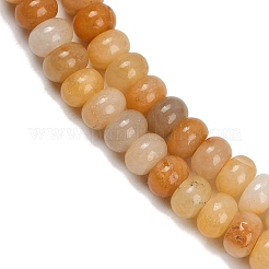 天然石トパーズ翡翠ビーズ連売り  ロンデル  6~6.5x4.5mm  穴：0.6~0.8mm  約88~91個/連  14.72''~15.31'（37.4~38.9センチメートル）&nbsp;G-R403-4x6-26
