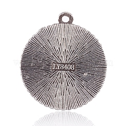 Tibetan Style Alloy Pendant Cabochon Settings&nbsp;PALLOY-P143-08AS