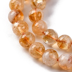 Heated Natural Citrine Bead Strands&nbsp;G-P466-01C-01
