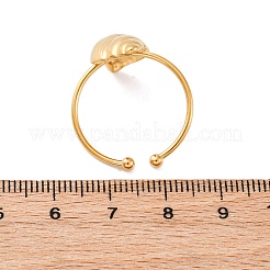 304 Stainless Steel Cuff Rings for Women&nbsp;RJEW-F175-01G-04