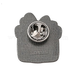 クリスマステーマの亜鉛合金エナメルピン バックパック 服用ブローチ  ボックス  27x25mm&nbsp;JEWB-R003-02EB-01