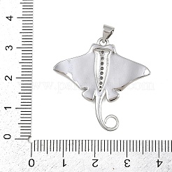 Brass Micro Pave Cubic Zirconia Pendants&nbsp;KK-A269-06P
