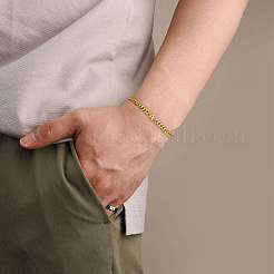 Letter 304 Stainless Steel Link Bracelets&nbsp;FS-WG7830E-01