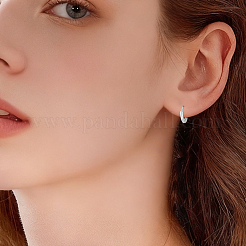 10 Pairs 2 Colors Brass Huggie Hoop Earrings&nbsp;EJEW-BBC0002-20