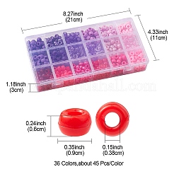 1620Pcs 36 Style Transparent & Opaque Plastic Beads&nbsp;KY-YW0001-42