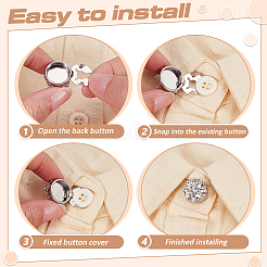 Alloy & Rhinestone Cufflinks&nbsp;FIND-FG0005-66P-03
