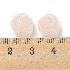 Natural Rose Quartz Carved Flower Scattered Beads&nbsp;G-O156-B-38