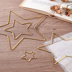 4Pcs 4 Sizes Christmas Theme Iron Links Ring&nbsp;FIND-LP0001-96C-G