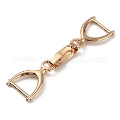 亜鉛合金フォールドオーバークラスプ  コスチューム用  ライトゴールド  70x24x8mm  穴：20mm&nbsp;FIND-WH0032-09KCG