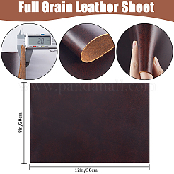 レザー生地  DIY 手作り衣類ラベル用の革シート  ハンドバッグ  ココナッツブラウン  30x20x0.2cm&nbsp;DIY-WH0002-79C-01
