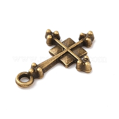 合金のチベット風チャーム  宗教クロスチャーム  アンティークブロンズ  15.5x10.5x2mm  穴：1mm&nbsp;PALLOY-Q450-01AB