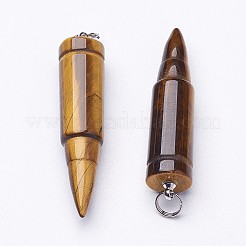 Natural Tiger Eye Pointed Pendants&nbsp;G-D850-08