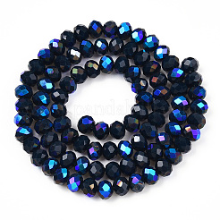 Electroplate Opaque Solid Color Glass Beads Strands&nbsp;EGLA-A034-P2mm-L22
