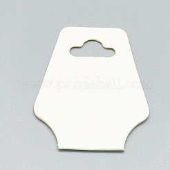 厚紙のネックレス＆ブレスレットディスプレイカード  ホワイト  9.5x3.7cm&nbsp;X-CDIS-R034-46