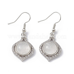 Natural Quartz Crystal Vase Dangle Earrings&nbsp;EJEW-A092-01P-20