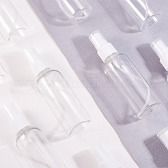 80ml透明ペットプラスチック香水スプレーボトルセット  PPのプラスチック漏斗ホッパーとPEのプラスチックスポイト  丸い肩  透明  128.5x36.5mm  容量：80ミリリットル  32個/セット&nbsp;MRMJ-BC0001-57