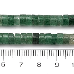 天然の緑のイチゴクォーツビーズ連売り  ディスク  ヒシビーズ  6x3.5mm  穴：0.8mm  約113~114個/連  14.92''（37.9cm）〜15.08''（38.3cm）&nbsp;G-Z006-C46