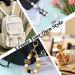 12Pcs 4 Styles Cattle Silicone Focal Beads&nbsp;SIL-SZ0002-79