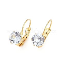 Crystal Rhinestone Leverback Earrings&nbsp;EJEW-H105-33G