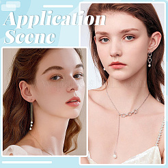 DIYジュエリー作成キット  CCBプラスチック、ABSプラスチック、アクリルビーズを含む  ホワイト  2~15.5x3~18x2~10mm  穴：1.2~2.5mm&nbsp;DIY-PA0001-96