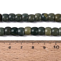 天然寿山翡翠ビーズ連売り  バレル  8~8.5x5.5~6mm  穴：0.8~1mm  約61~66個/連  14.76~15.16インチ（37.5~38.5cm）&nbsp;G-Q616-02A-08