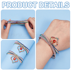 2Pcs Iron Stretch Chains Multi-strand Bracelets Set&nbsp;BJEW-BC0001-26