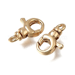 Brass Swivel Clasps with Lobster Claw Clasps&nbsp;KK-CBA4292-11G