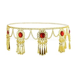 Alloy Hyacinth Alloy Hyacinth Rhinestone Flower Tassel Waist Belly Dance Chains for Women&nbsp;FS-WG99392-02