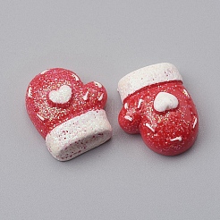 Christmas Theme Opaque Resin Cabochons&nbsp;RESI-CJC0001-38A