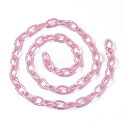 Acrylic Opaque Cable Chains&nbsp;X-PACR-N009-001H