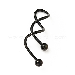 316 Stainless Steel Spiral Barbell&nbsp;AJEW-G042-02EB