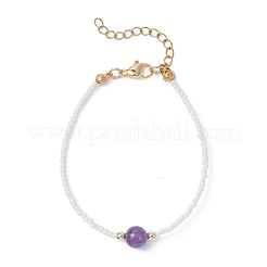 Round Mixed Stone Bead Bracelets&nbsp;BJEW-JB12955