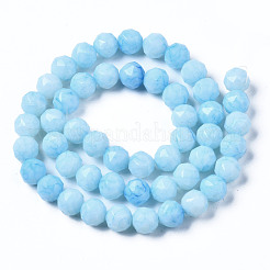 Opaque Baking Paint Glass Beads Strands&nbsp;EGLA-N006-004D