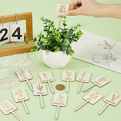 24Pcs Boxwood Plant Labels&nbsp;AJEW-SP0004-18