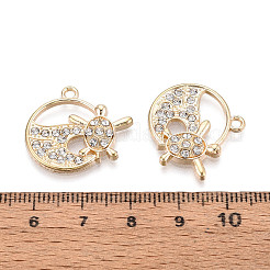 Alloy Rhinestone Pendants&nbsp;FIND-N008-07KCG