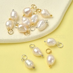 12Pcs 2 Colors Grade B Natural Cultured Freshwater Pearl Charms&nbsp;FIND-YW0004-29
