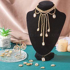 30Pcs 5 Styles Crystal Glass Rhinestone Pendants&nbsp;RB-TA0001-09