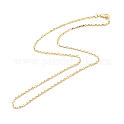 Brass Box Chains Necklace for Women&nbsp;NJEW-P265-37G