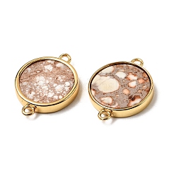 Natural Imperial Jasper Connector Charms&nbsp;G-A294-03A-G