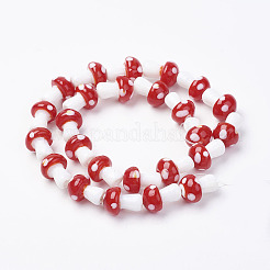 Handmade Lampwork Beads Strands&nbsp;LAMP-E015-03J