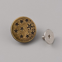 Zinc Alloy Scalable & Removable Button Pins for Jeans&nbsp;FIND-WH0034-92AB-02